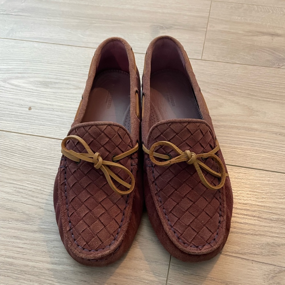 Bottega Veneta Purple Suede Moccasins